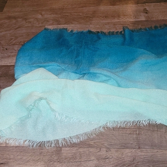 🆕️MICHAEL STARS AQUA OMBRE ETERNITY SCARF/ACRYLIC - Picture 7 of 13